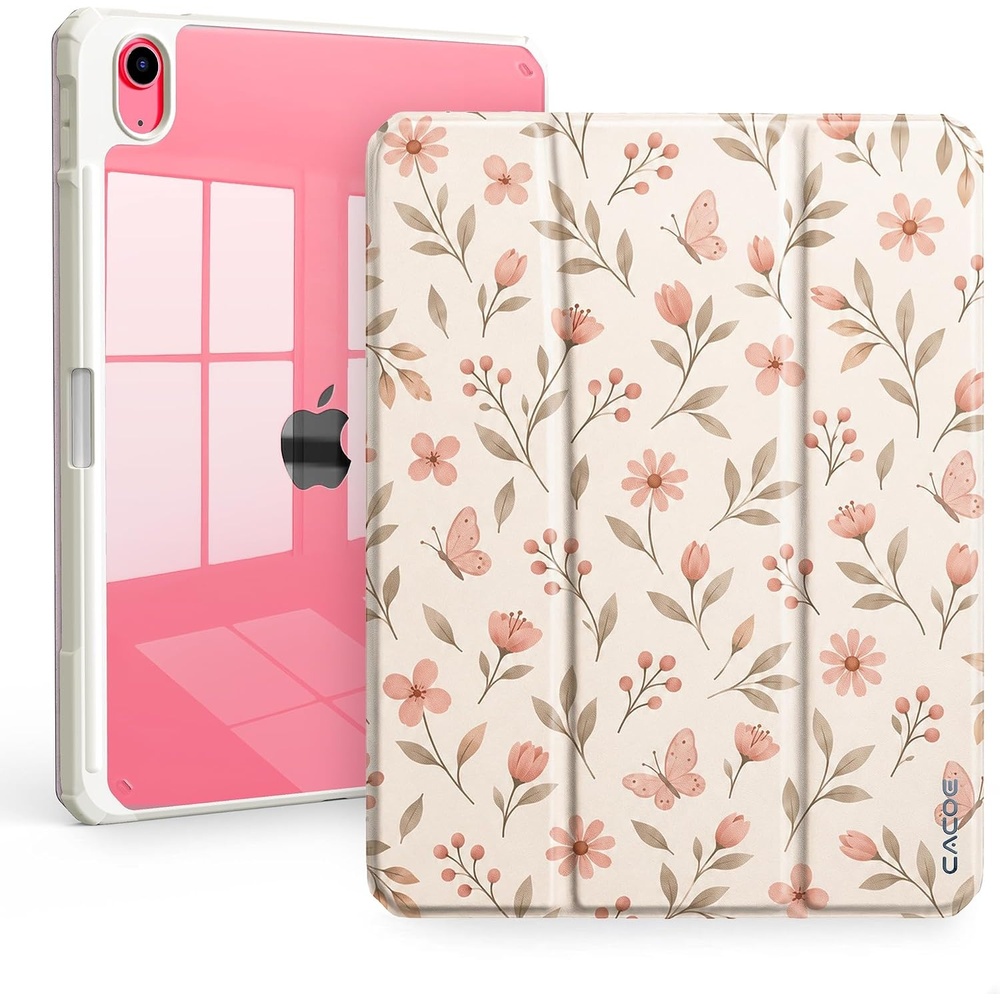 image:imageCACOE Cute Case for iPad A16 11th GeniPad 10th Gen Blue BowsPink Ditsy Floral
