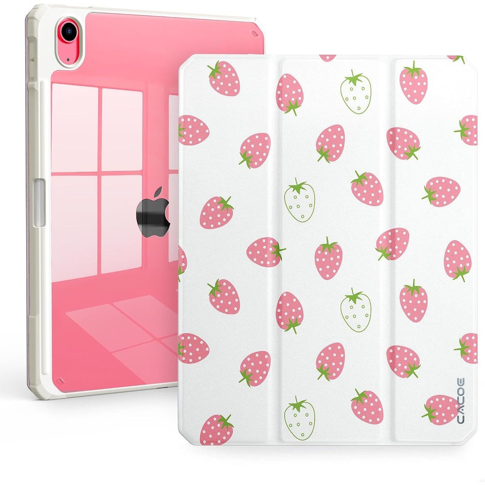 image:imageCACOE Cute Case for iPad A16 11th GeniPad 10th Gen Blue BowsStrawberry