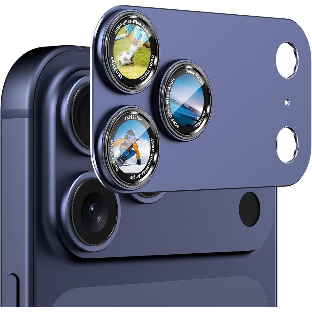 image:imageCACOE Metal Camera Lens Protector Cover for iPhone 18 Pro MaxDark Blue