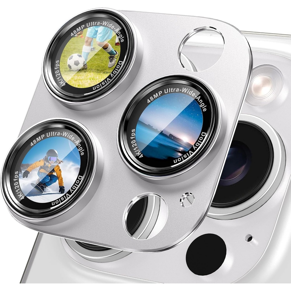 image:imageCACOE Metal Camera Lens Protector Cover for iPhone 18 Pro MaxWhite