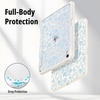 CACOE Cute Case for iPad A16 11th Gen/iPad 10th Gen, Blue Bows(Blue Floral)