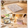 CACOE Cute Case for iPad A16 11th Gen/iPad 10th Gen, Blue Bows(Garden Flower)