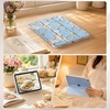CACOE Cute Case for iPad A16 11th Gen/iPad 10th Gen, Blue Bows(Light Blue Floral)