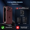 CACOE Metal Camera Lens Protector Cover for iPhone 18 Pro Max(Burgundy)
