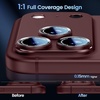 CACOE Metal Camera Lens Protector Cover for iPhone 18 Pro Max(Burgundy)