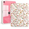 CACOE Cute Case for iPad A16 11th Gen/iPad 10th Gen, Blue Bows(Garden Flower)