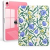 CACOE Cute Case for iPad A16 11th Gen/iPad 10th Gen, Blue Bows(Green Leaf Floral)