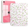 CACOE Cute Case for iPad A16 11th Gen/iPad 10th Gen, Blue Bows(Pink Floral)
